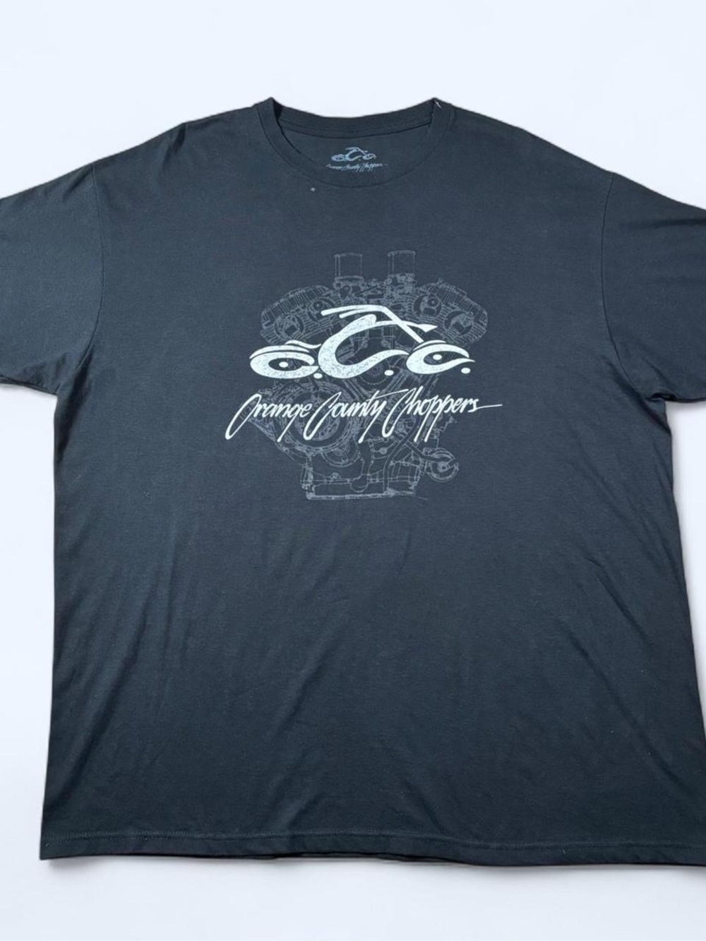2019 Orange County Choppers OCC Engine Graphic T-Shirt XXL Biker Motorcycle Y2K